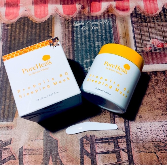 NIB PureHeals by Nature Village Propolis 80 Sleeping Mask Full Size - Picture 4 of 9